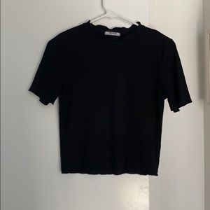 Perfect comfy casual place tee with ruffle detail